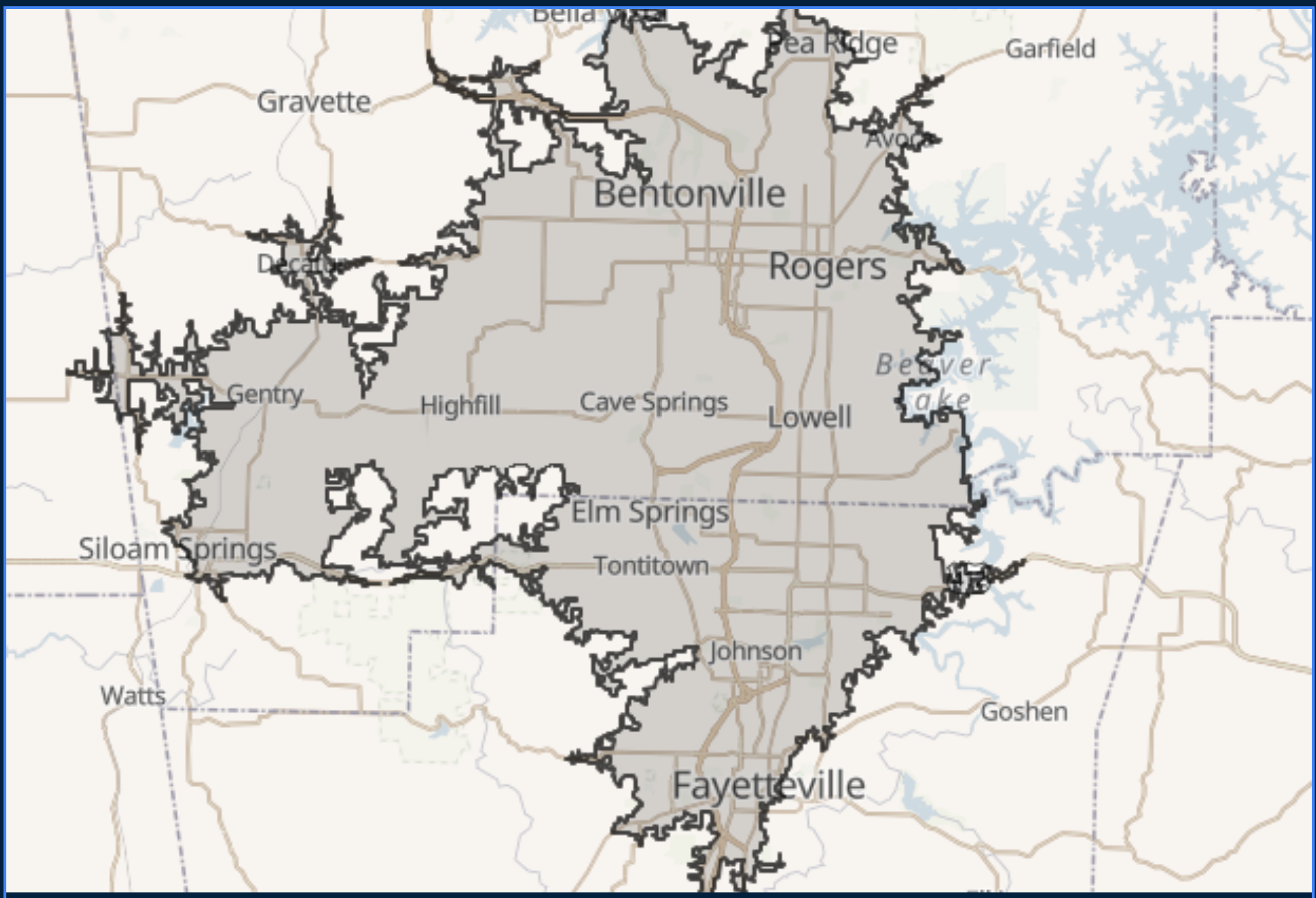 WrenchWiz Auto Northwest Arkansas mobile mechanic service-area map